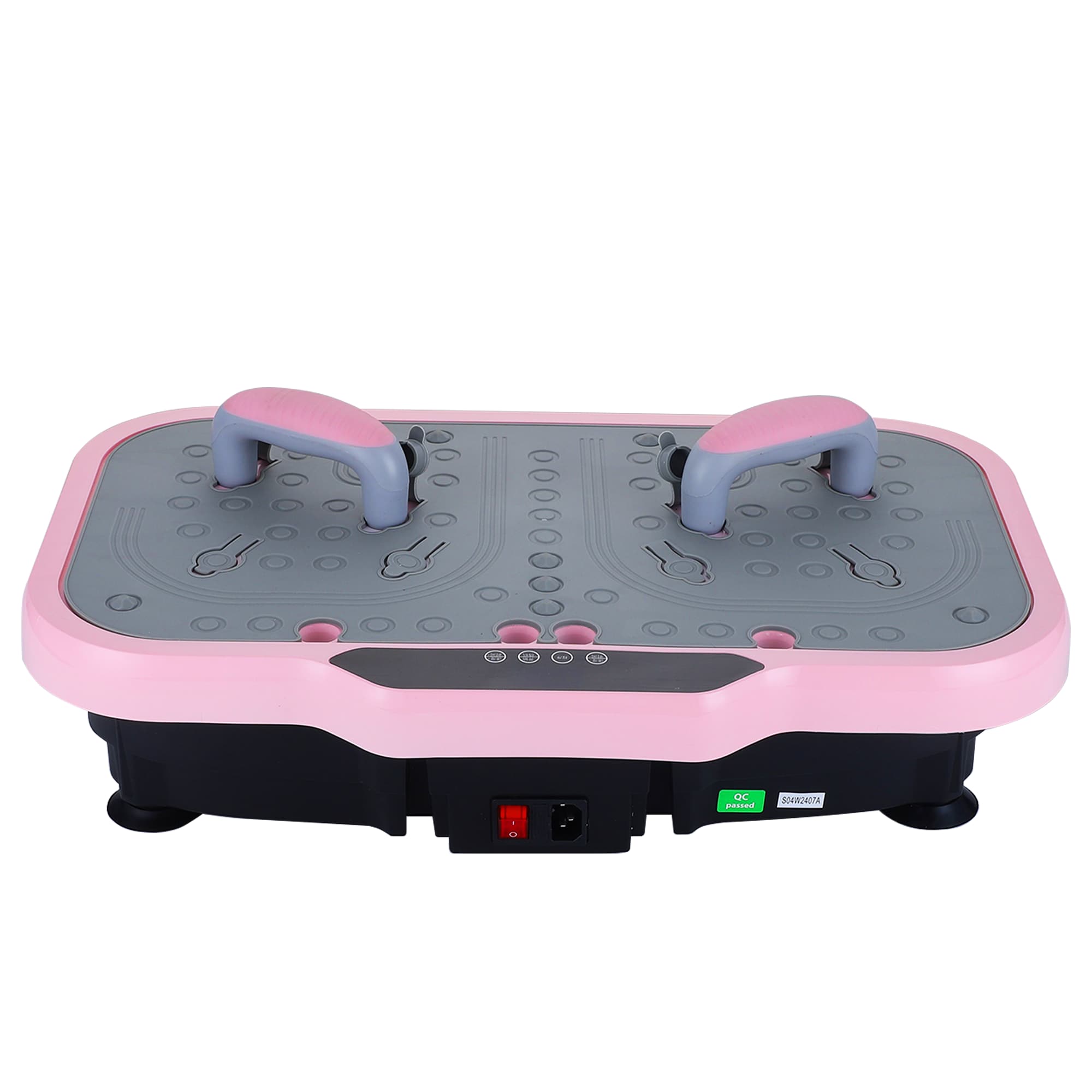 Vibration Plate Fitness Platform With Handle Whole Body Exercise Machine With 120 Speed Levels, Lymphatic Drainage, Fat Burning, And Weight Loss, Perfect For Women, Men, And Home Gym Exercise_voghion.com